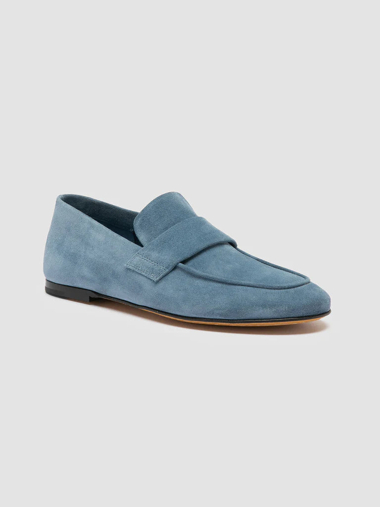 Blair Suede Loafers for Women - Comfortable Slip-On Casual Shoes in Indigo Blue | Perfect for Office, Travel & Everyday Wear