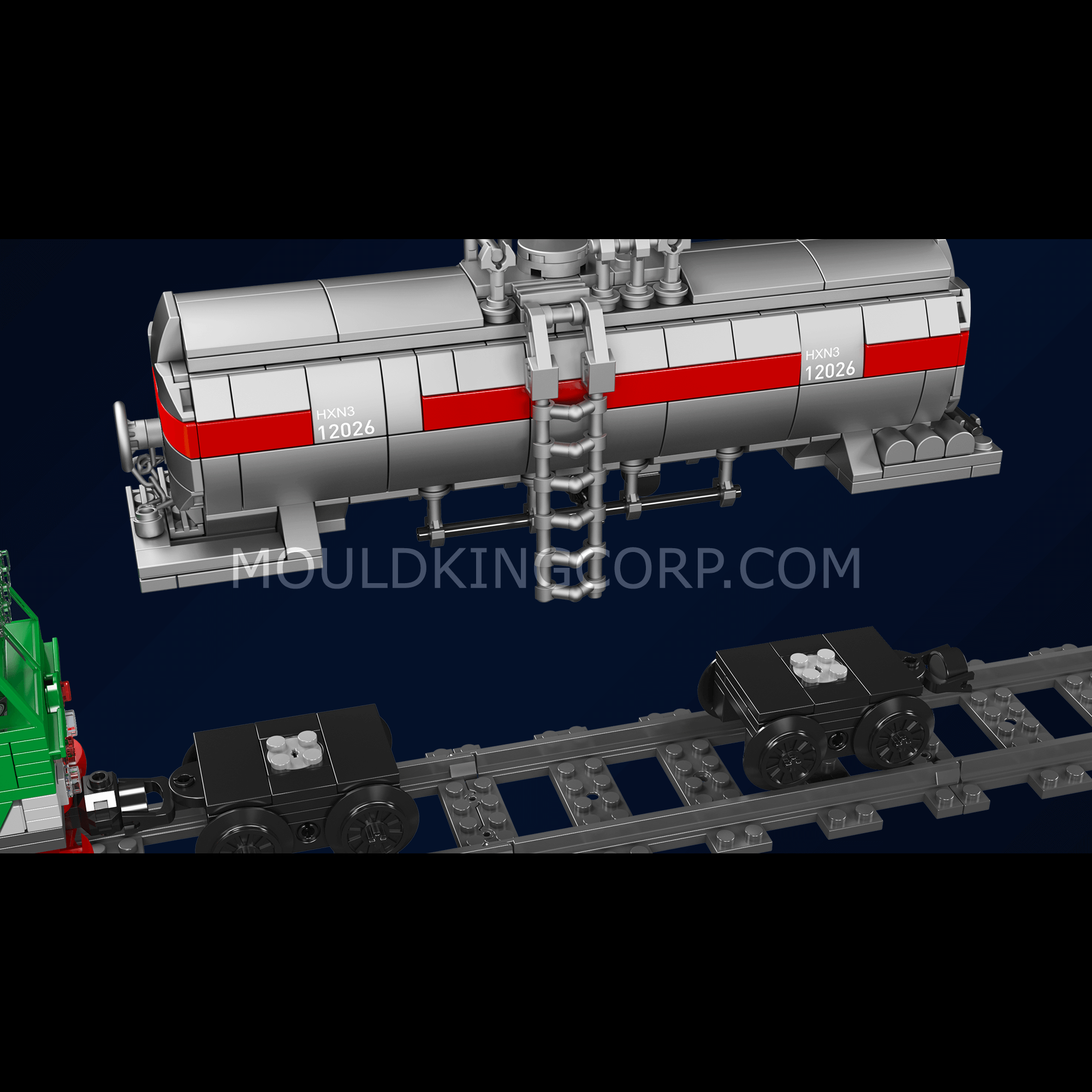 Mould King 12026 HXN 3 Diesel Locomotive Building Blocks Set | 1,090 PCS Model Train Kit for Adults & Kids | Perfect for Collectors, DIY Enthusiasts, and Home Decoration