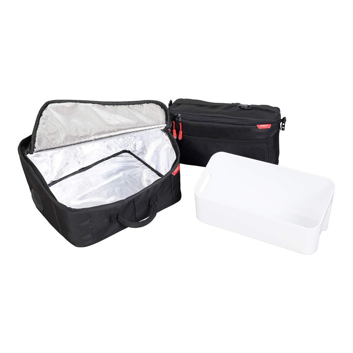 Phil & Teds Igloo Insulated Inline Storage with Caddy - Black | Baby Stroller Organizer for Diapers, Bottles & Essentials | Perfect for Strolls, Travel & Outdoor Adventures