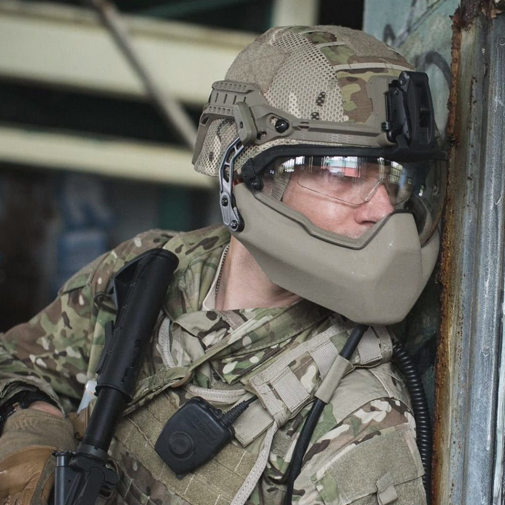 Galvion Viper Standard Visor with Clear Lens - Tactical Helmet Accessory for Military, Police & Airsoft | Enhanced Protection & Visibility for Outdoor Activities