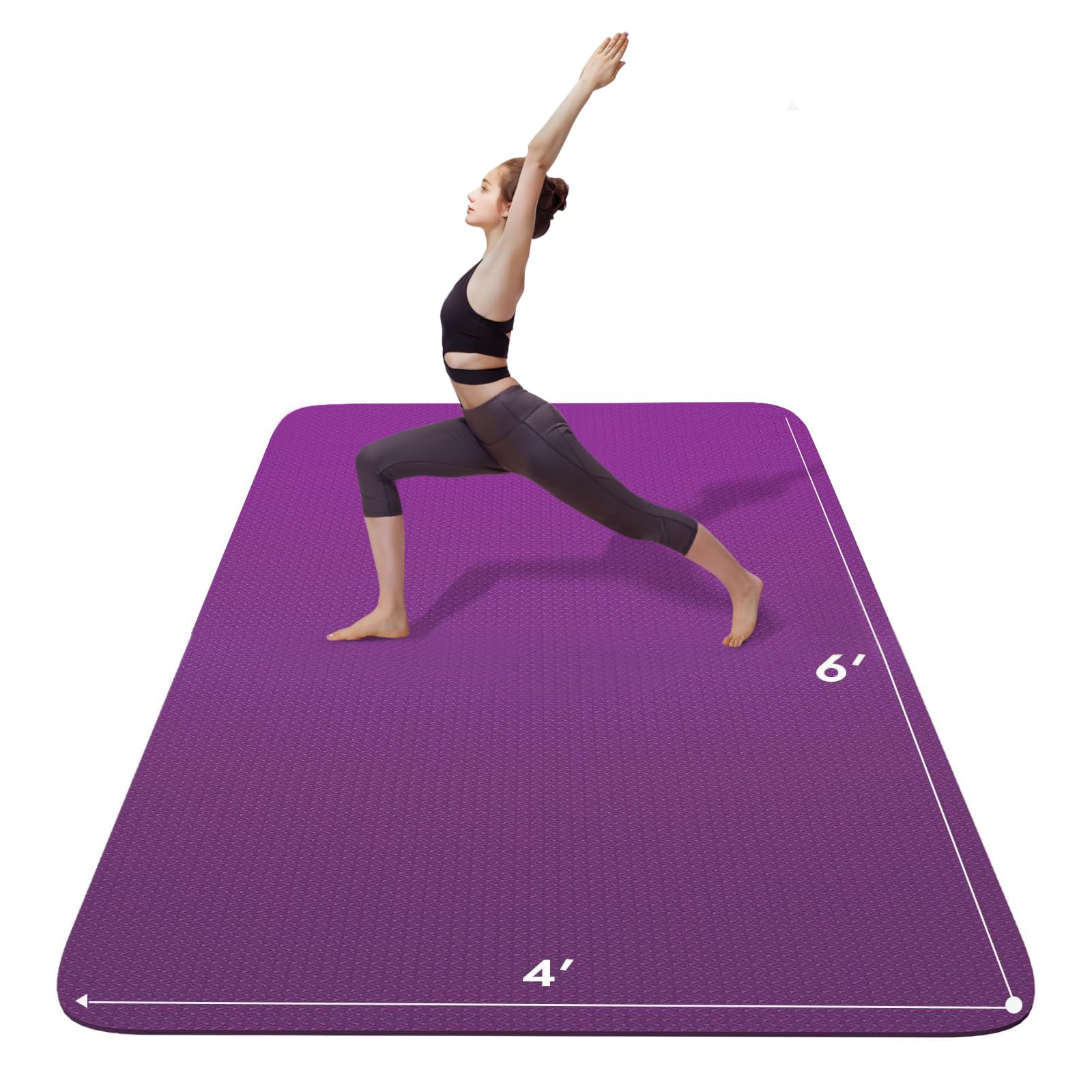 **FrenzyBird Extra Large Yoga Mat 6'x4' (72