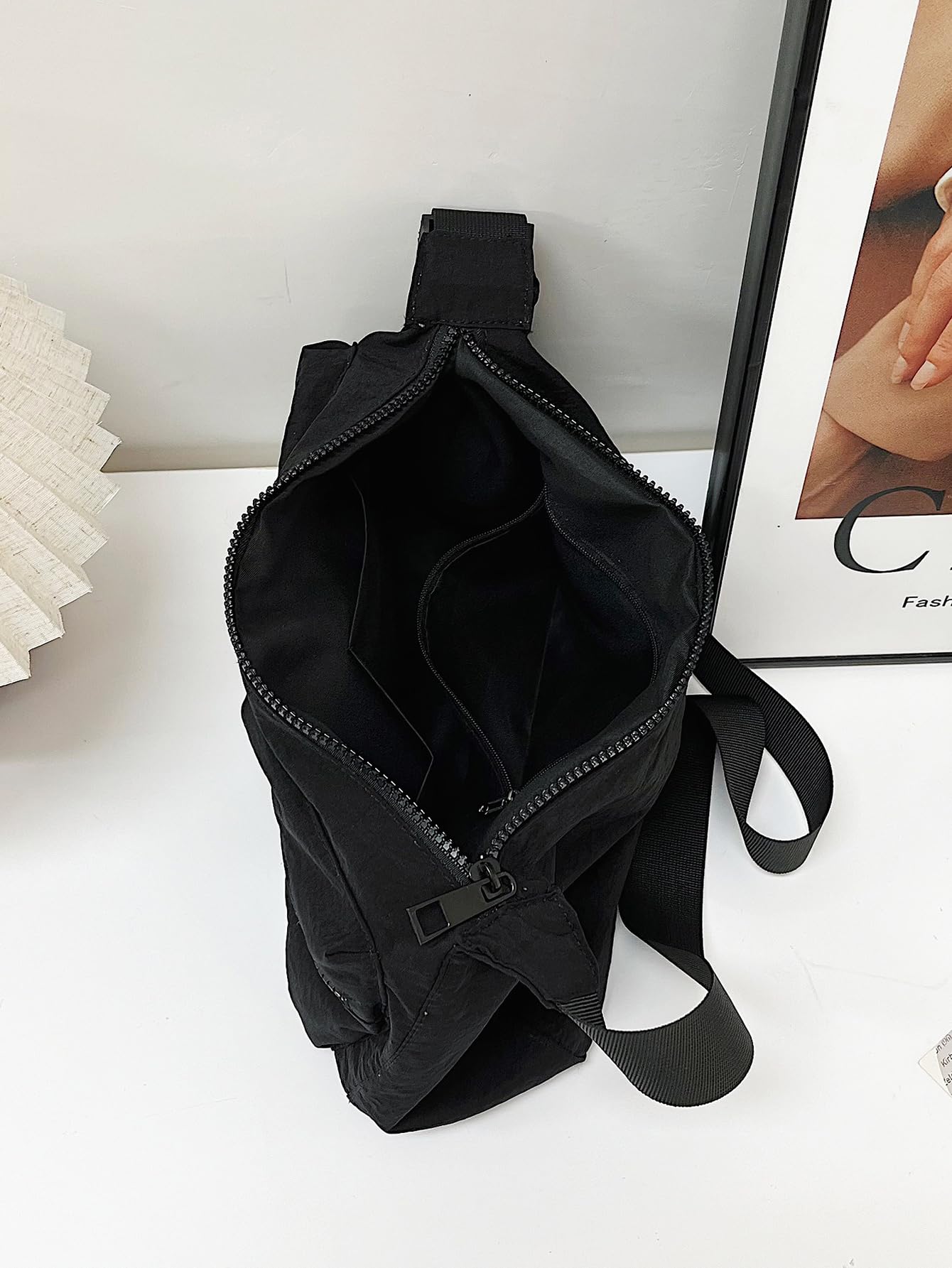 Stylish Nylon Crossbody Messenger Bag for Women - Lightweight Shoulder Bag with Multiple Pockets for Work, College & Daily Use | Perfect for Commuting, Travel & Shopping
