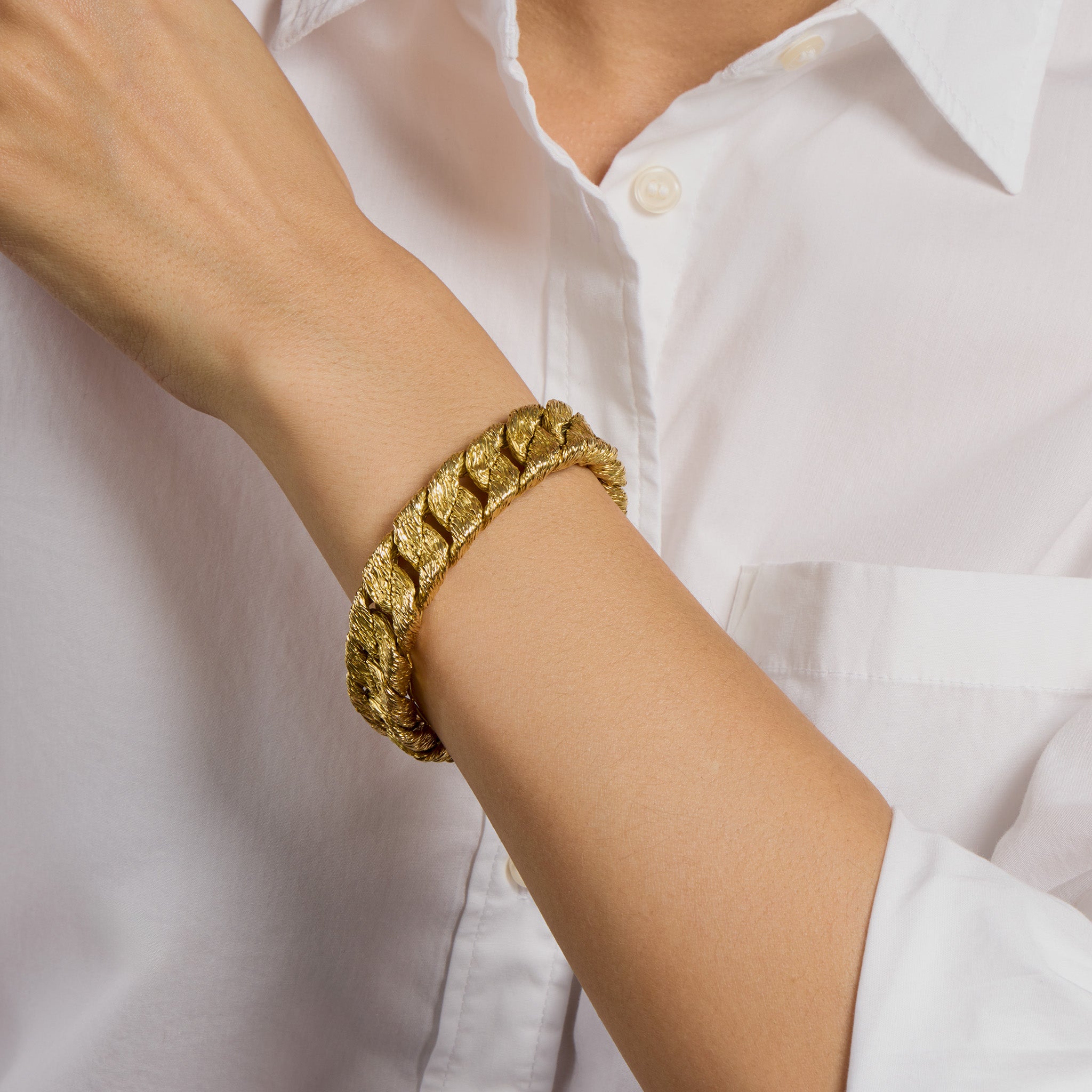 Georges Lenfant for Tiffany & Co. 18K Gold Bracelet - Luxury Jewelry for Women, Elegant Gift for Her - Perfect for Weddings, Anniversaries & Special Occasions
