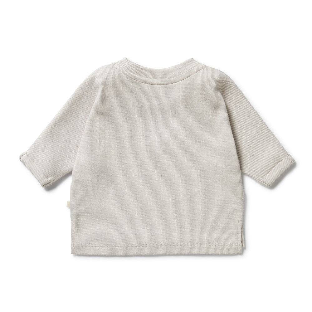 Organic Cotton Ribbed Long Sleeve T-Shirt for Women - Soft Breathable Comfort Fit - Perfect for Yoga, Layering & Casual Wear