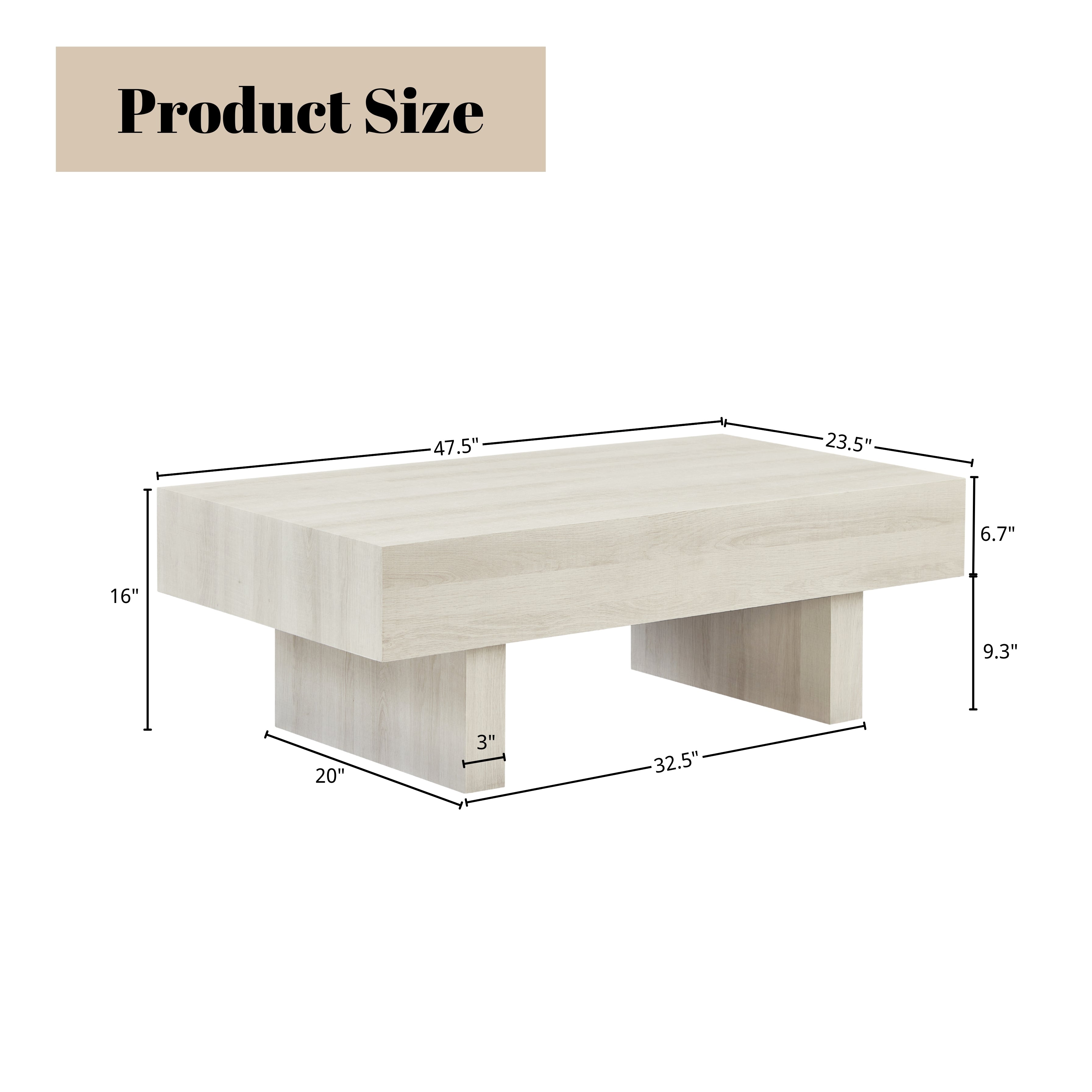 Modern Round Coffee Table - Athens Contemporary Accent Table for Living Room, Sofa & Lounge - Solid Wood Mid-Century Design for Home Decor