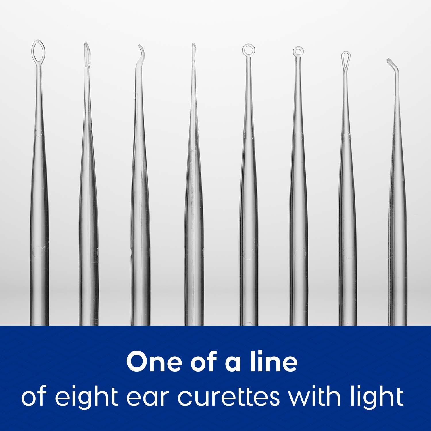Bionix Lighted MicroLoop Ear Curette Tool - Safe Earwax Removal Kit for Adults & Kids, Disposable Single-Use (52 Count) - Perfect for Home Care, Clinics & Healthcare Professionals - Helps Remove Wax Buildup Easily