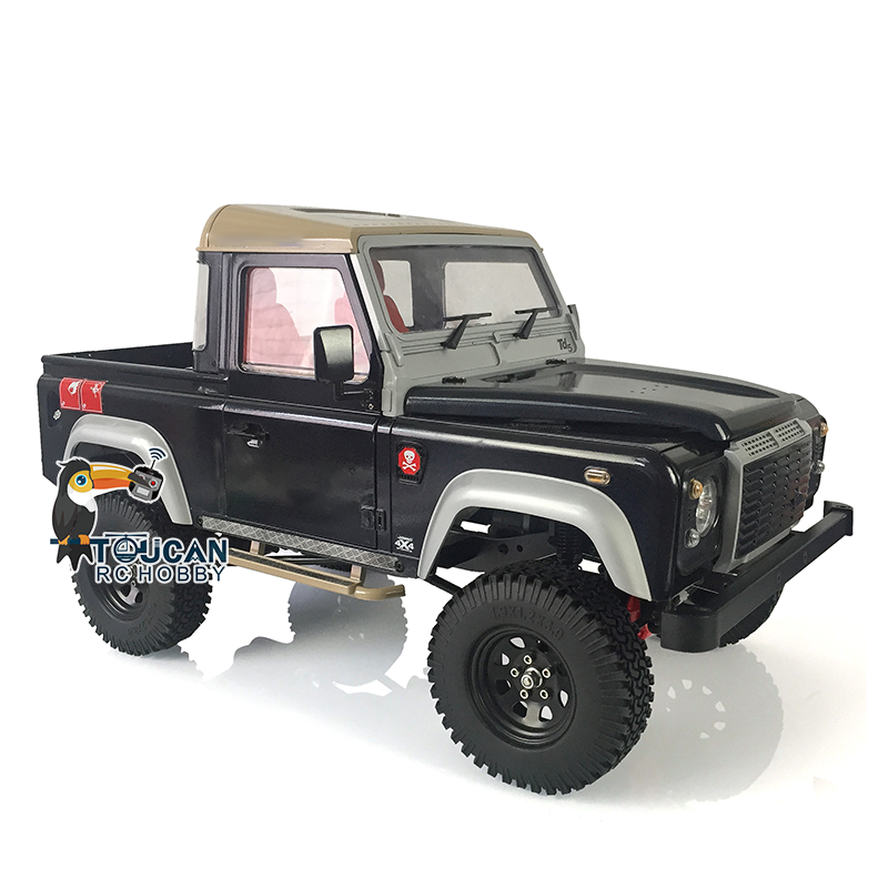 1/10 Scale D90 RC Rock Crawler Car - 4WD Off-Road Remote Control Truck with Metal Chassis, ESC, Servo Motor, LED Lights & Sound System - Perfect for Trail Crawling and Backyard Rock Climbing Adventures