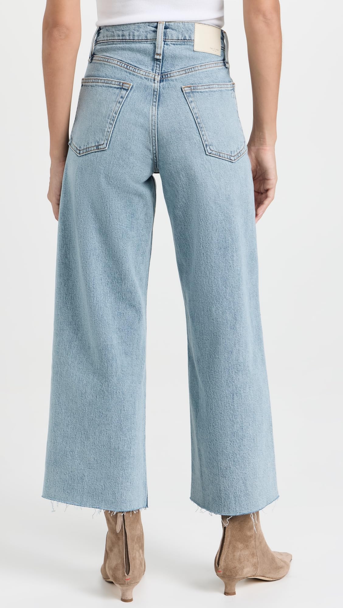 rag & bone Women's Andi Jeans - High Waist Slim Fit Stretch Denim Pants for Everyday Wear & Office Outfits