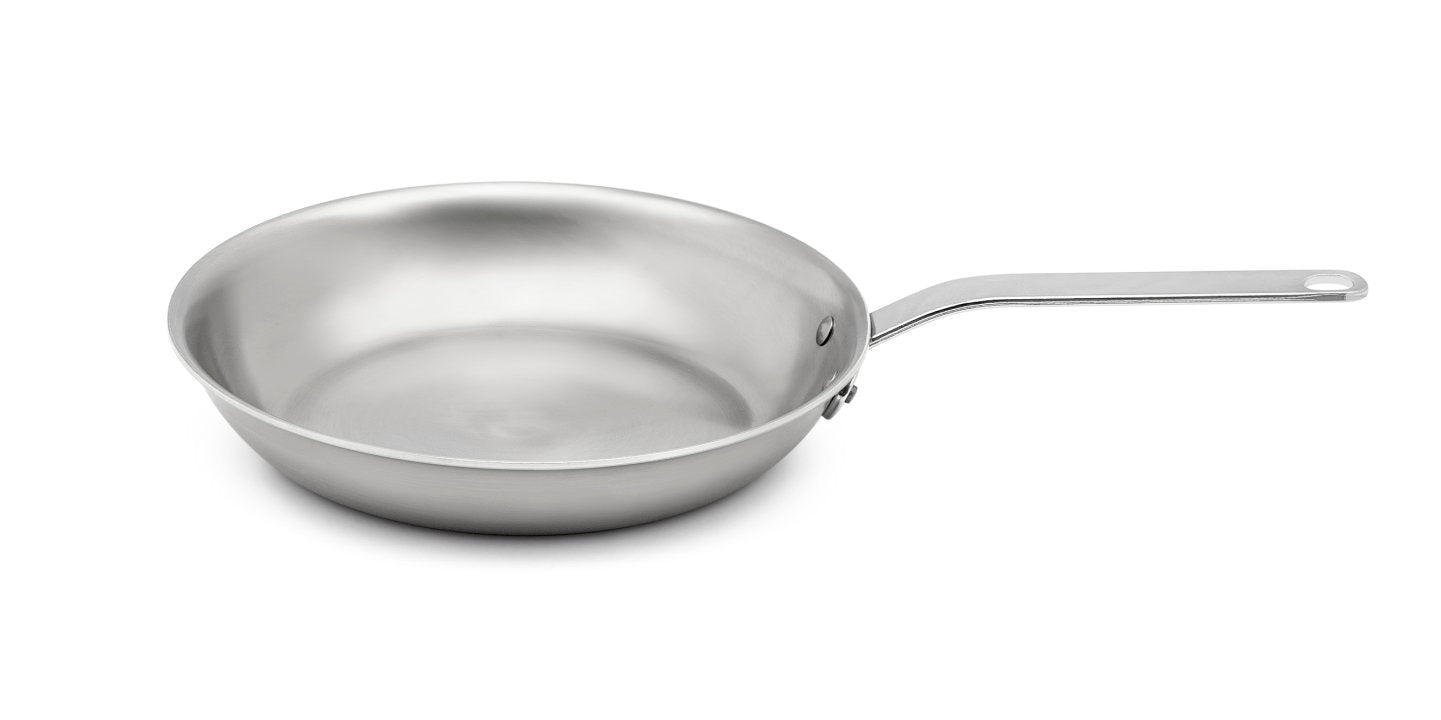 Vollrath Tribute 8-Inch Tri-Ply Stainless Steel Fry Pan - Professional Restaurant-Grade Cookware for Sautéing, Frying & Perfect Browning