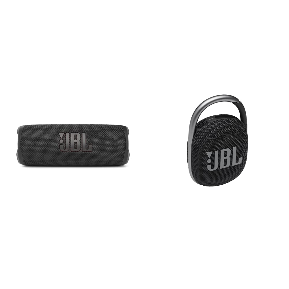 JBL Flip 6 Waterproof Portable Bluetooth Speaker - Wireless Outdoor Speaker with Clip for Bike, Beach, Pool & Travel - IP67 Dustproof & Shockproof for Hiking, Camping & Parties