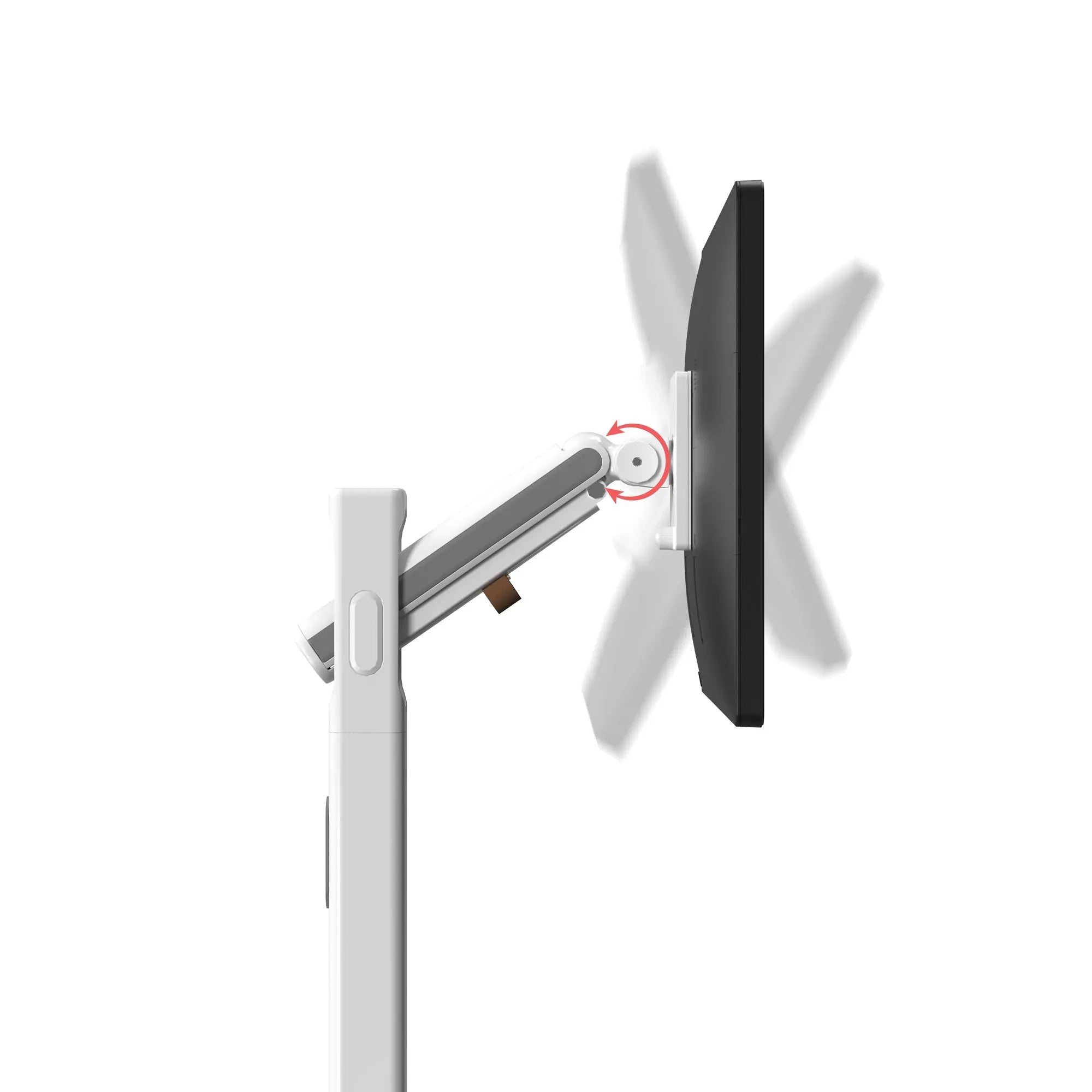Adjustable Mobile Rolling Spring Floor Stand for Displays up to 22 lbs - Perfect for Trade Shows, Retail Stores, and Exhibitions