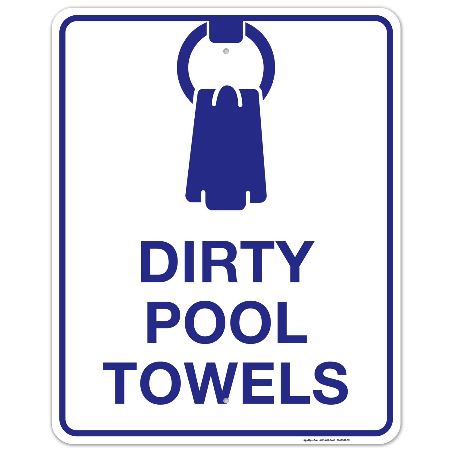 Pool Rules Sign - Sigo Signs 24x30 Inches, Rust-Free .063 Aluminum, Fade Resistant for Indoor/Outdoor Use, Made in USA - Perfect for Public Pools, Resorts & Backyard Swimming Areas