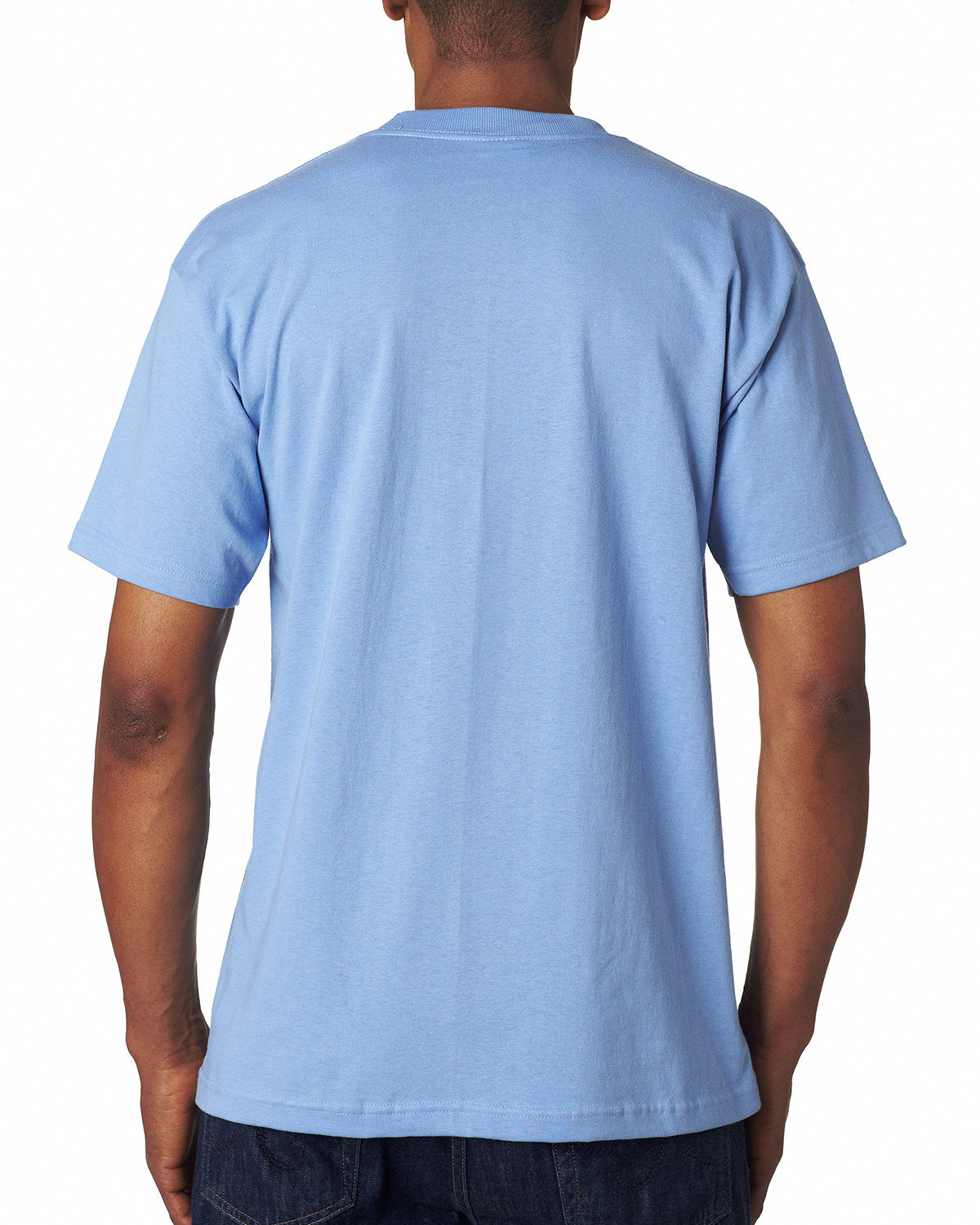 Bayside BA7100 Men's 6.1 oz 100% Cotton Pocket T-Shirt - Soft Comfort Fit Crew Neck Tee for Casual Wear, Work & Everyday Use