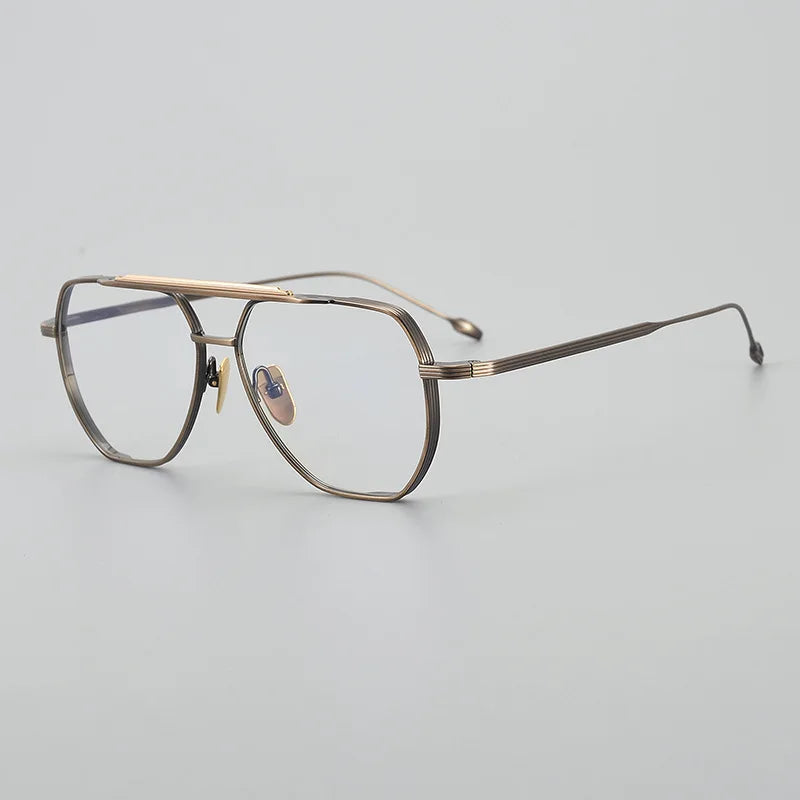 Stylish Unisex Black Titanium Oval Full Rim Double Bridge Eyeglasses - Jr39 - Perfect for Reading, Work & Fashion Accessories