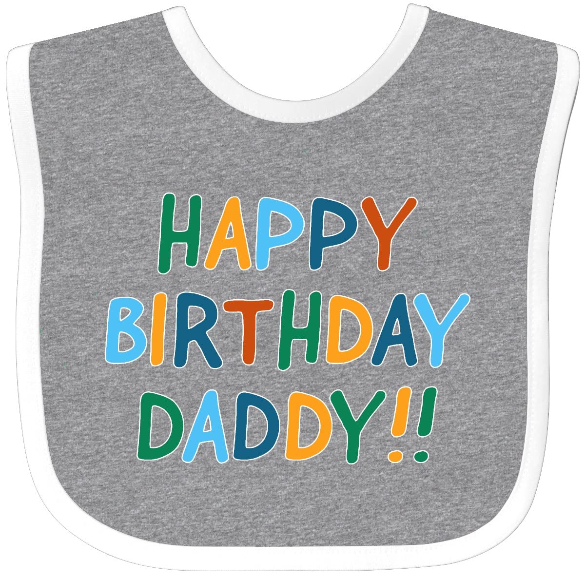 Happy Birthday Daddy Baby Bib - Cute & Soft Cotton Bib for Infants & Toddlers - Perfect for Birthday Parties, Photo Shoots & Special Occasions