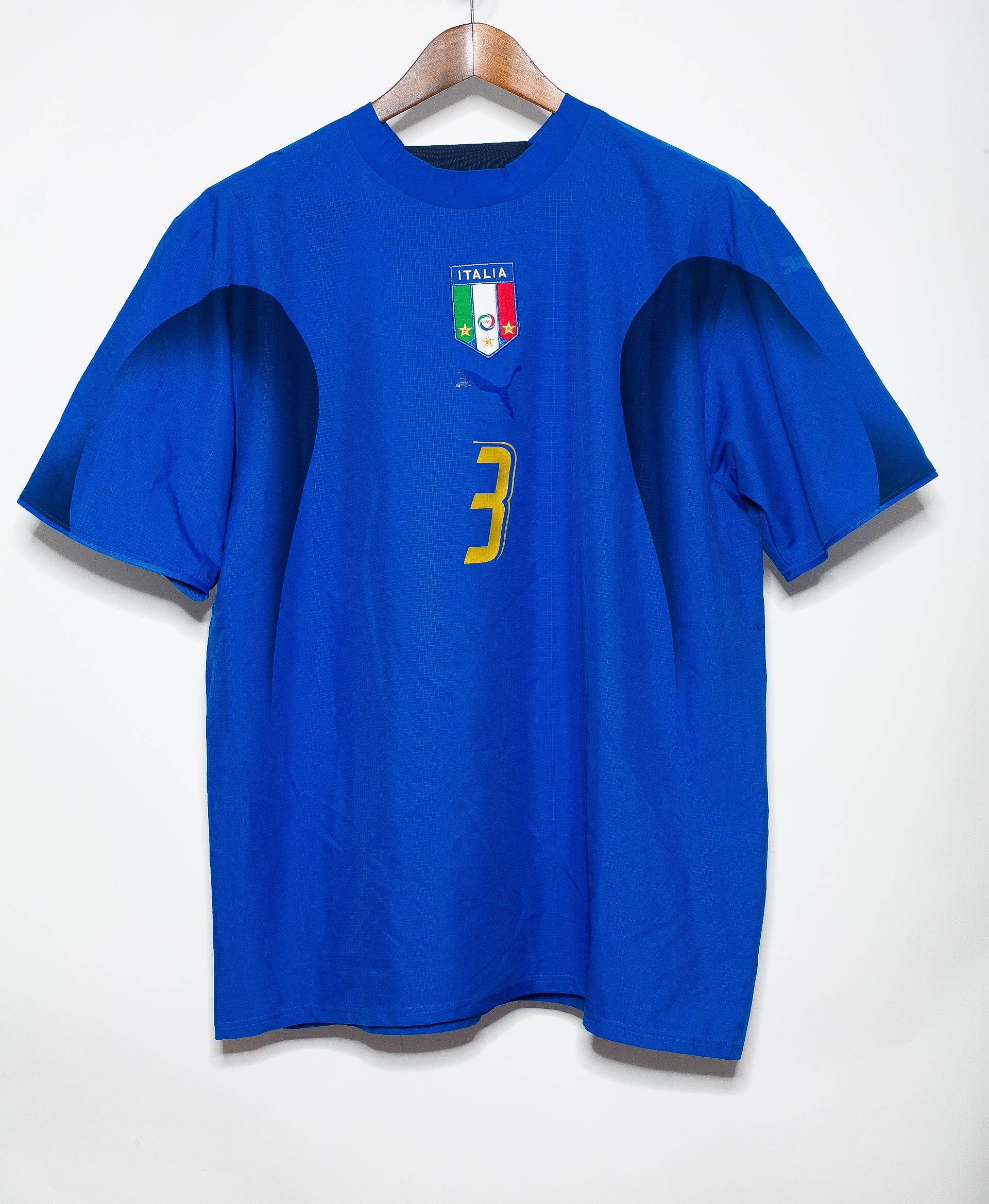 2003 Italy Home #3 Grosso Jersey (XL) - Authentic Soccer Shirt for Fans & Collectors - Perfect for Matches, Gifts & Sports Memorabilia