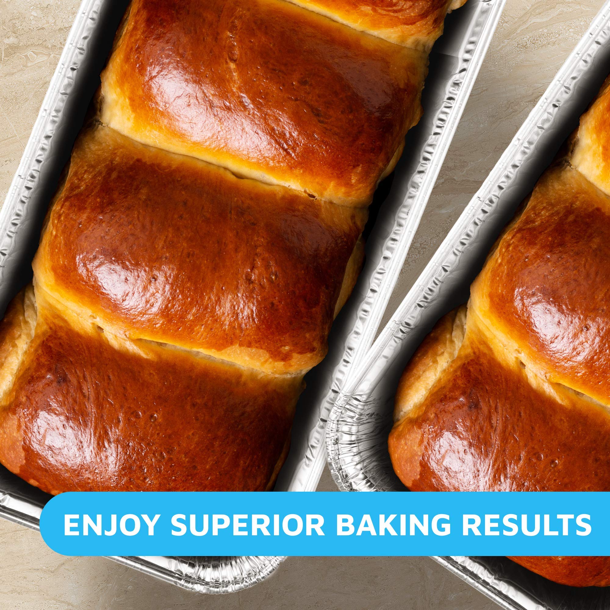 MontoPack Heavy Duty Aluminum Loaf Pans 8.5