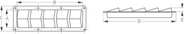 Sea-Dog Louvered Vent with 10 Louvers - Marine Grade Stainless Steel Boat Ventilation for Cabin, Bilge & Deck - Perfect for Yachts, Sailboats & Fishing Boats