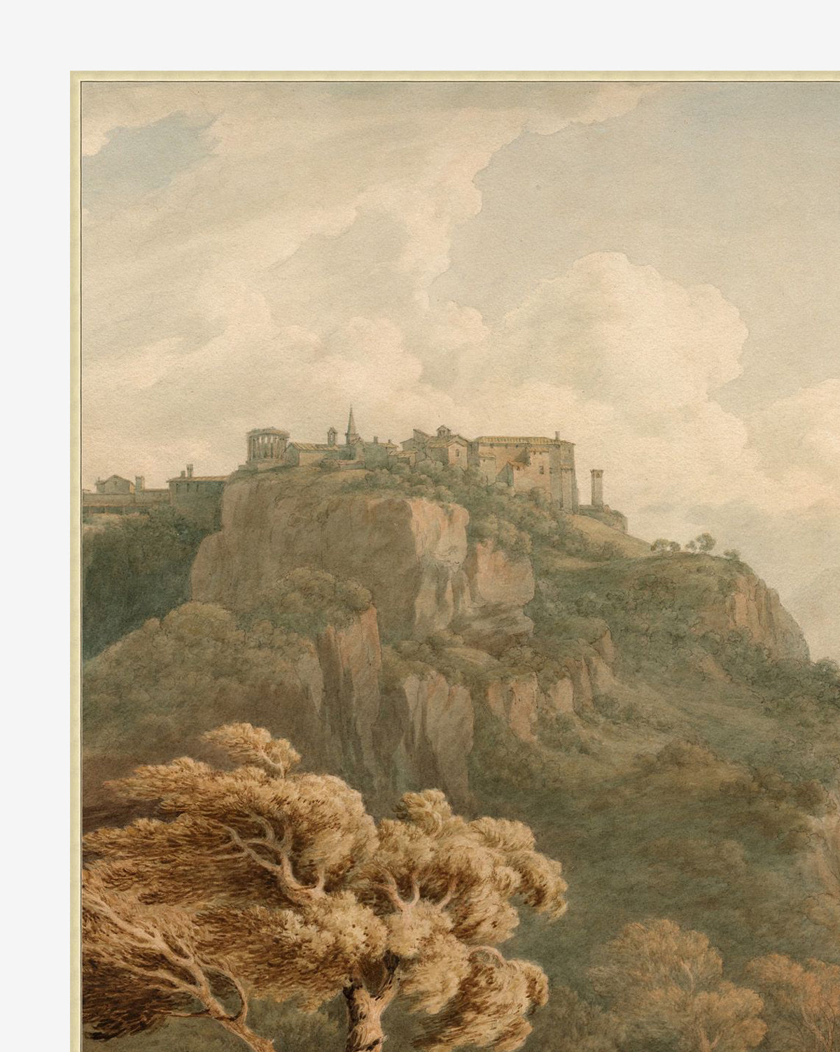 Overlooking Tivoli - Premium Italian-Inspired Home Decor for Elegant Living Rooms & Dining Spaces | Perfect Wall Art for Modern Interiors & Gift Ideas