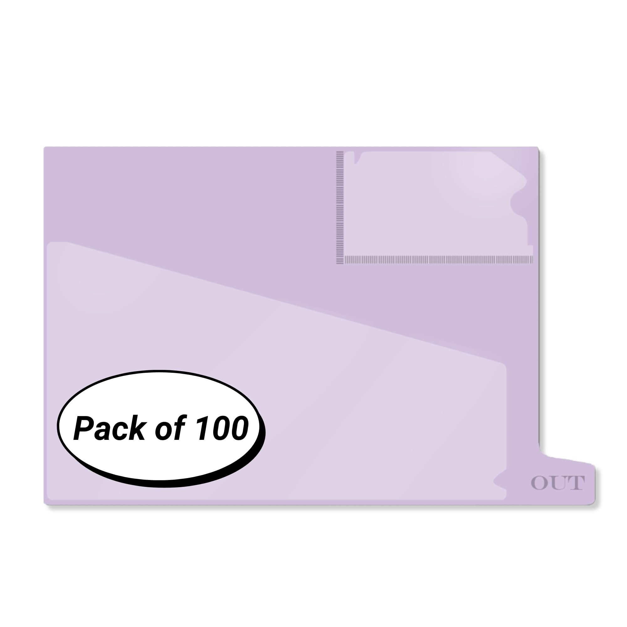 Vinyl File Folders with Diagonal Cut Front Pocket & Top Slip Pocket - Letter Size 9