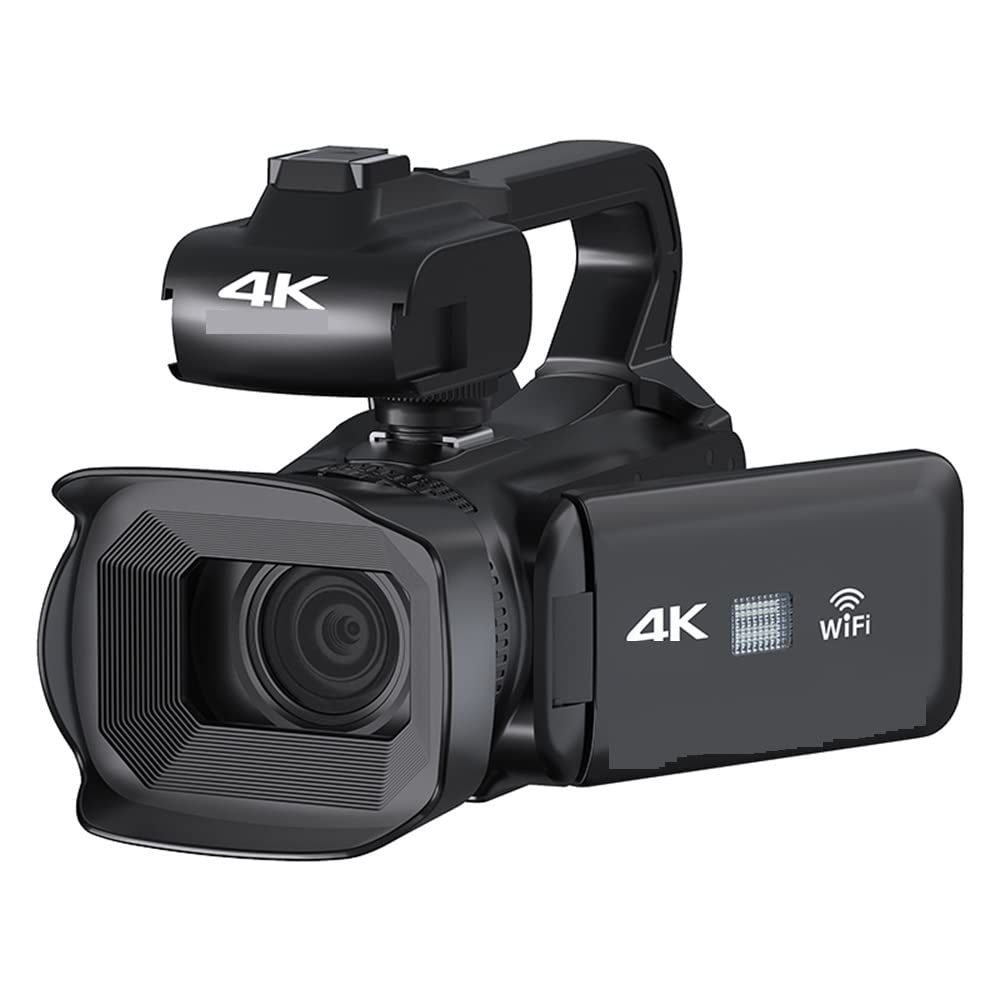 AUBEST 4K 60FPS 18X Zoom Digital Camcorder with Rotating Touch Screen - 64MP Vlogging Camera for YouTube Live Streaming, Webcam & Travel Recording (Includes 64GB SD Card) - Perfect for Content Creators, Travel Vloggers & Live Streamers