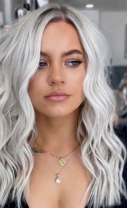 Silver Raine Human Hair Lace Front Wig - Natural Looking Full Lace Wigs for Women | Perfect for Daily Wear, Cosplay & Special Occasions