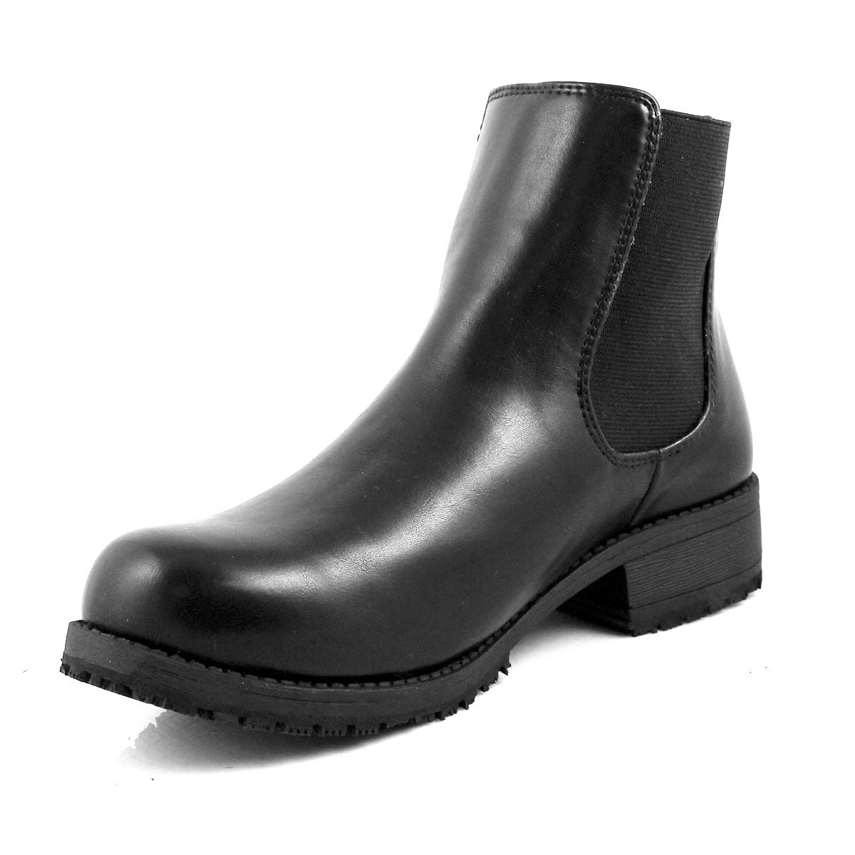 Laforst Women's Slip Resistant Chelsea Ankle Boots - Comfortable Work Shoes for Nurses, Waitresses & Restaurant Staff - Perfect for Hospital, Kitchen & Service Industry
