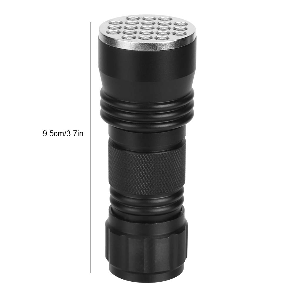 21 LED UV Flashlight - Pet Urine Detector Light for Dogs & Cats | Mini Torch for Finding Stains on Carpets, Furniture & Floors | Portable Urine Light Detector (No Tail Strap)