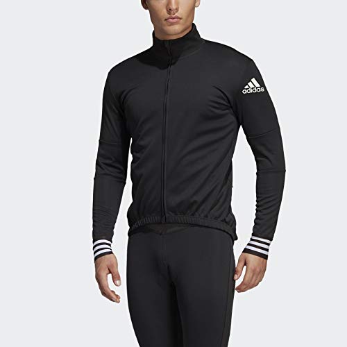 Adidas Men's Adistar Winter Running Jersey - Thermal Performance Top for Cold Weather Training & Outdoor Sports