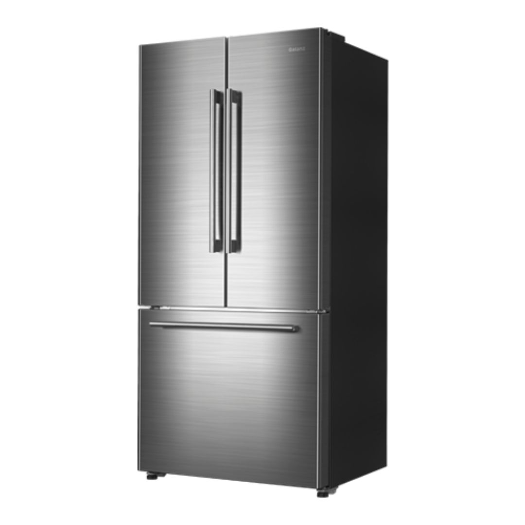Galanz 33-Inch 18 Cu. Ft Counter Depth 3-Door French Door Refrigerator in Stainless Steel (GLR18FS5S16) - Perfect for Modern Kitchens, Open Floor Plans & Entertaining