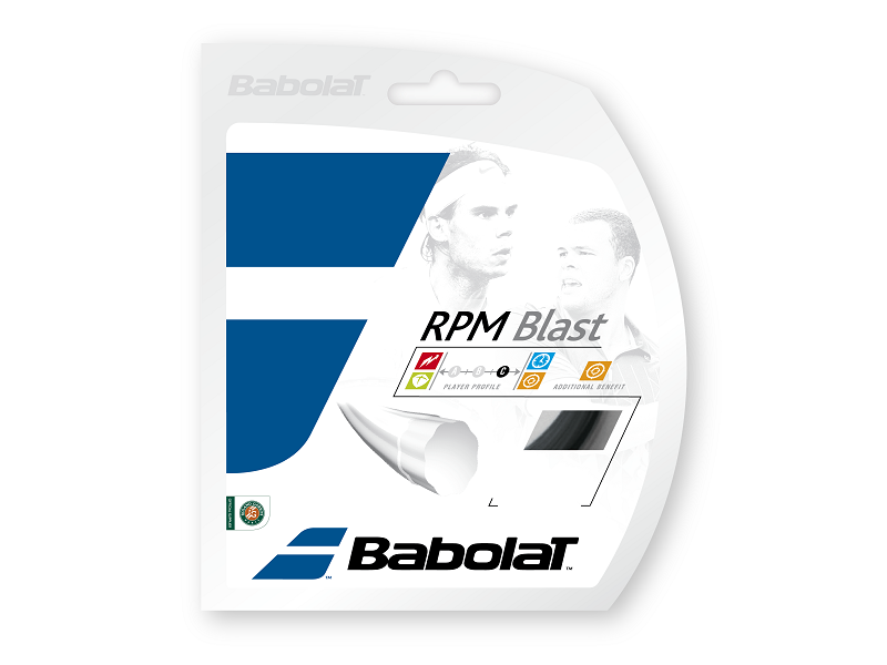Babolat RPM Blast 12M Tennis Strings (Black) - High Performance Polyester String for Spin & Control - Perfect for Competitive Players & Tournament Play