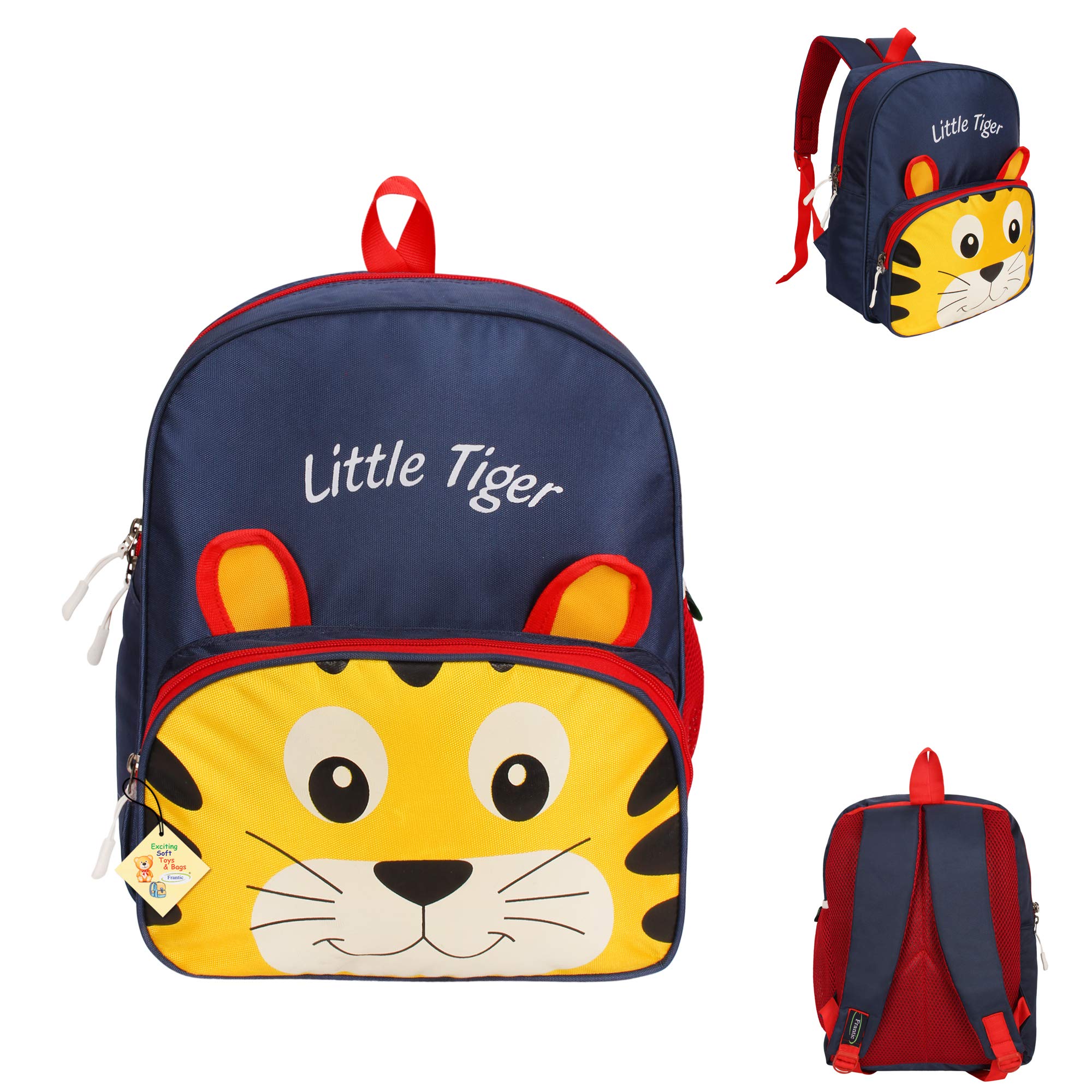 Cute Cartoon Animal Velvet Plush Backpack for Kids 2-5 Years - Soft School Bag for Boys & Girls, Preschool, Nursery, Travel & Picnic | Perfect for Daycare, Outings & Light Travel