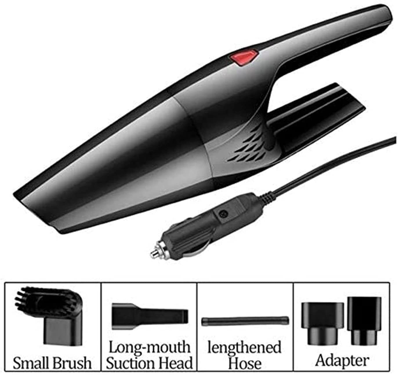 **6000Pa Powerful Cordless Handheld Vacuum Cleaner - Lightweight & Portable for Home, Car, Pet Hair Cleaning - Ideal for Quick Spills, Upholstery, and Hard-to-Reach Areas (Black)**