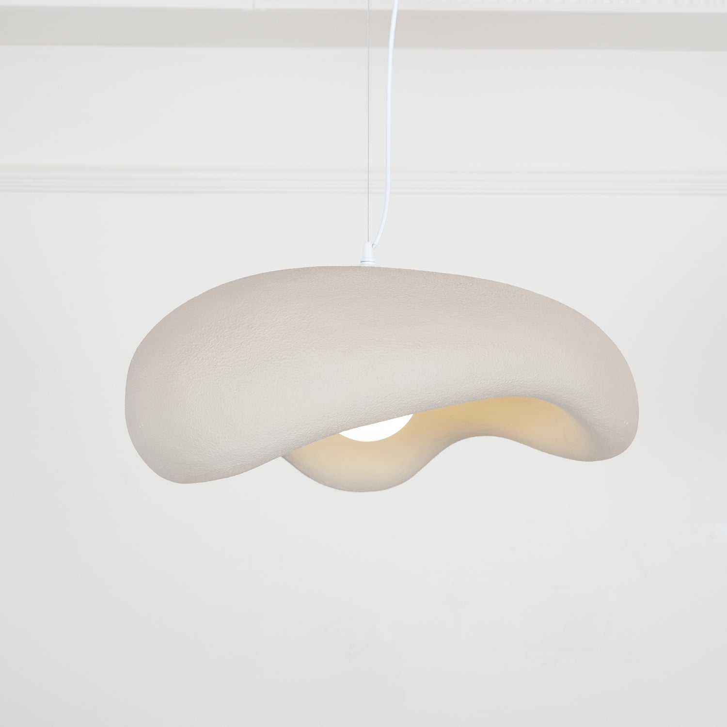 Eterna Wabi Sabi Pendant Light - Handmade Japanese Minimalist Hanging Lamp for Dining Room, Kitchen Island, or Bedroom Decor