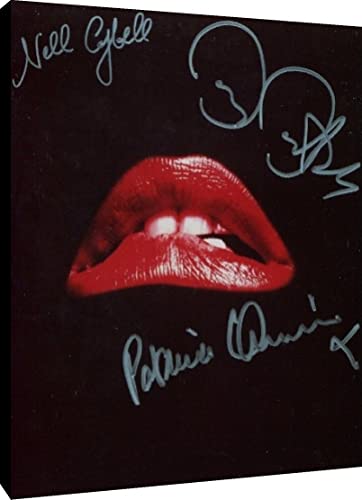 Rocky Horror Picture Show Movie Poster - Framed Canvas Wall Art 24x36 Inch - Barry Bostwick, Patricia Quinn, Nell Campbell - Perfect for Home Theater Decor & Cult Film Fan Gifts
