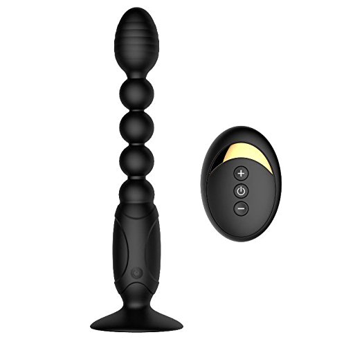 WALLER PAA Remote Control Vibrating Anal Beads - Rechargeable Prostate Massager for Men & Women - Couples Adult Sex Toy for Solo Play & Partnered Fun
