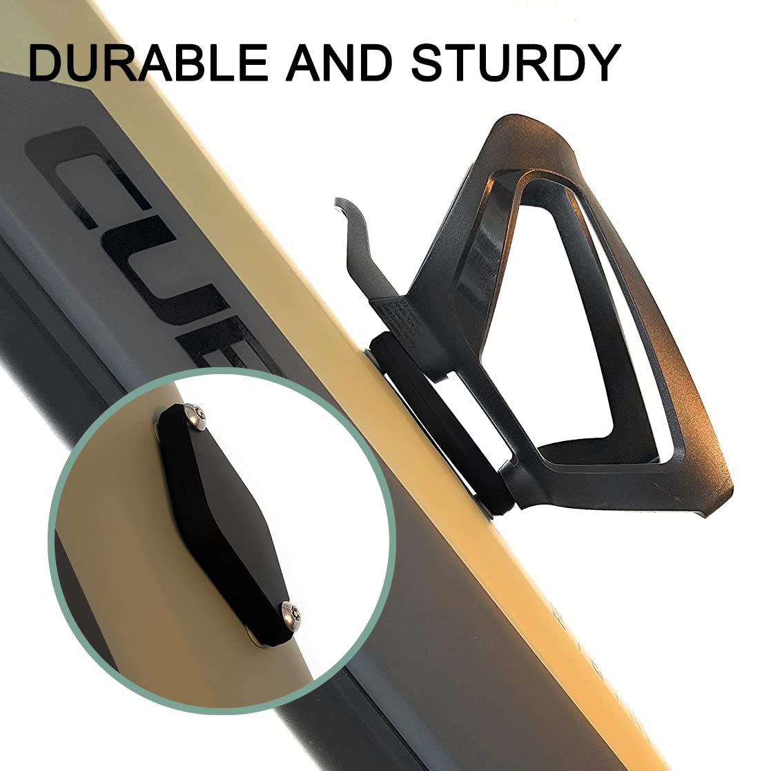 AirTag Bike Mount Holder - Secure & Durable Airtag Bicycle Attachment for 64mm Bike Water Bottle Cage (Black) | Perfect for Cycling, Commuting & Anti-Theft Tracking