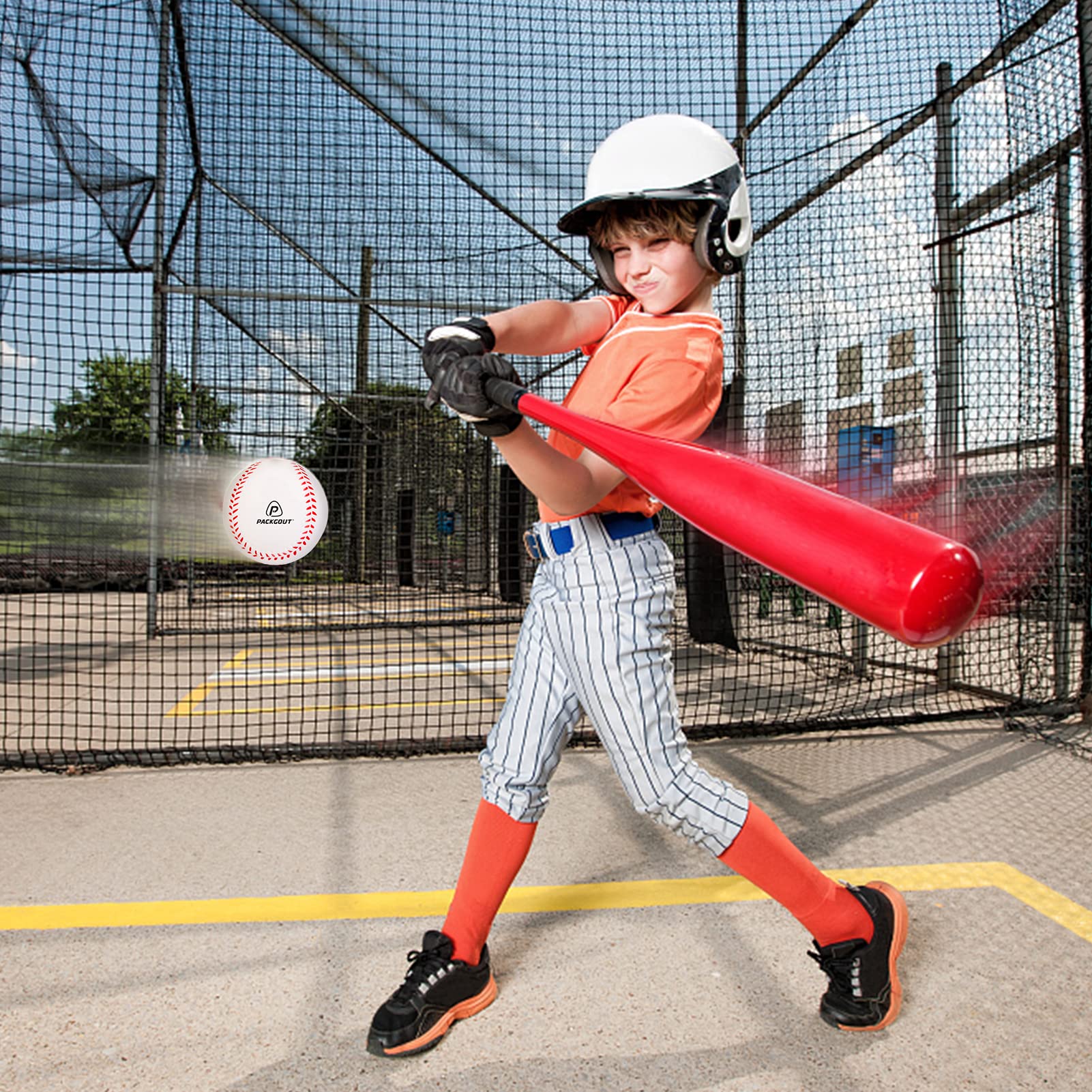 Soft Foam Baseballs for Kids & Teens - Safe Training Balls for Hitting Practice, T-Ball Replacement | Perfect for Backyard Games, Baseball Drills & Youth League Practice