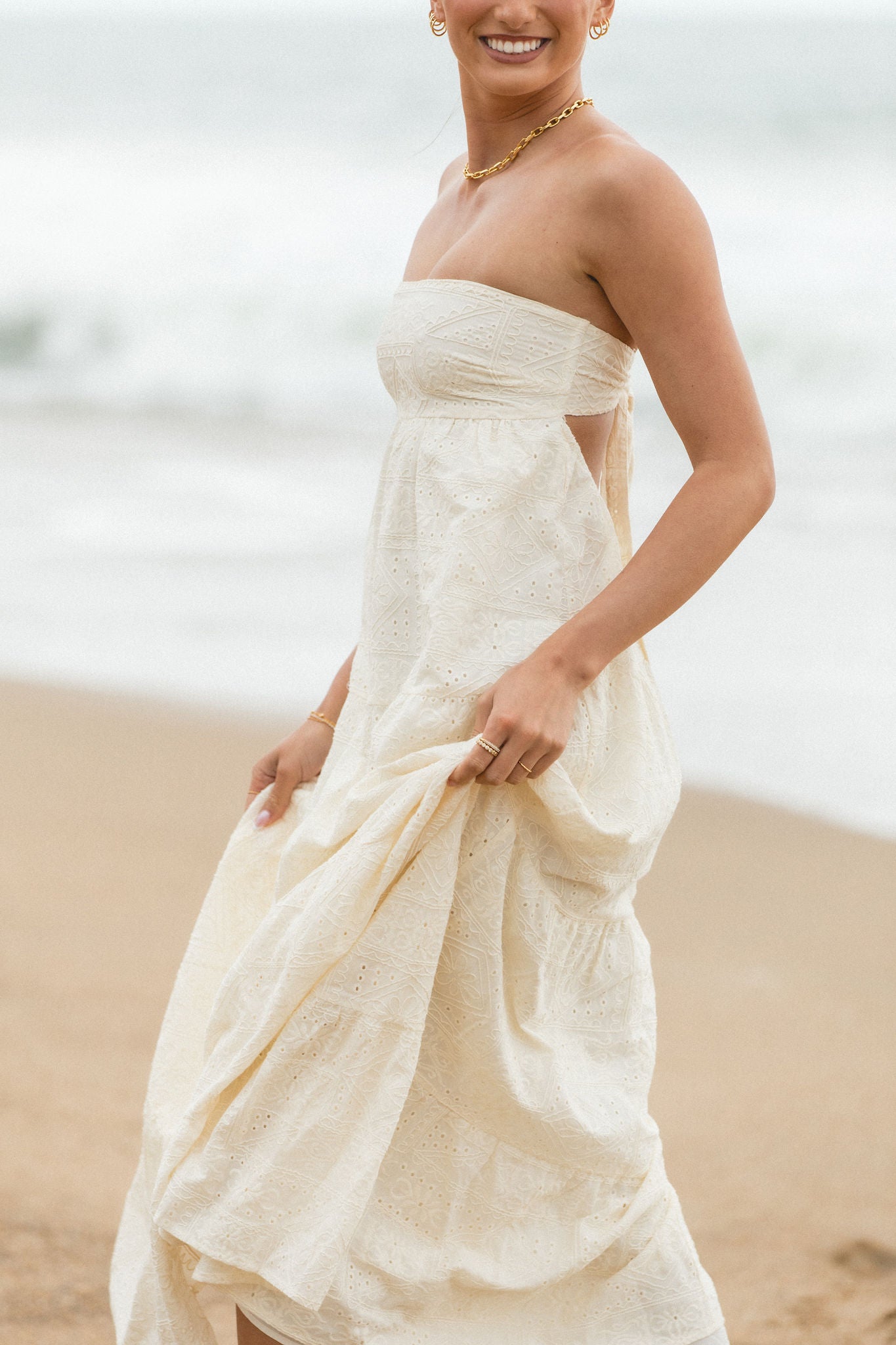 Winona Strapless Maxi Dress for Women - Elegant Summer Beach Wedding Party Dress - Perfect for Vacations, Date Nights & Special Occasions