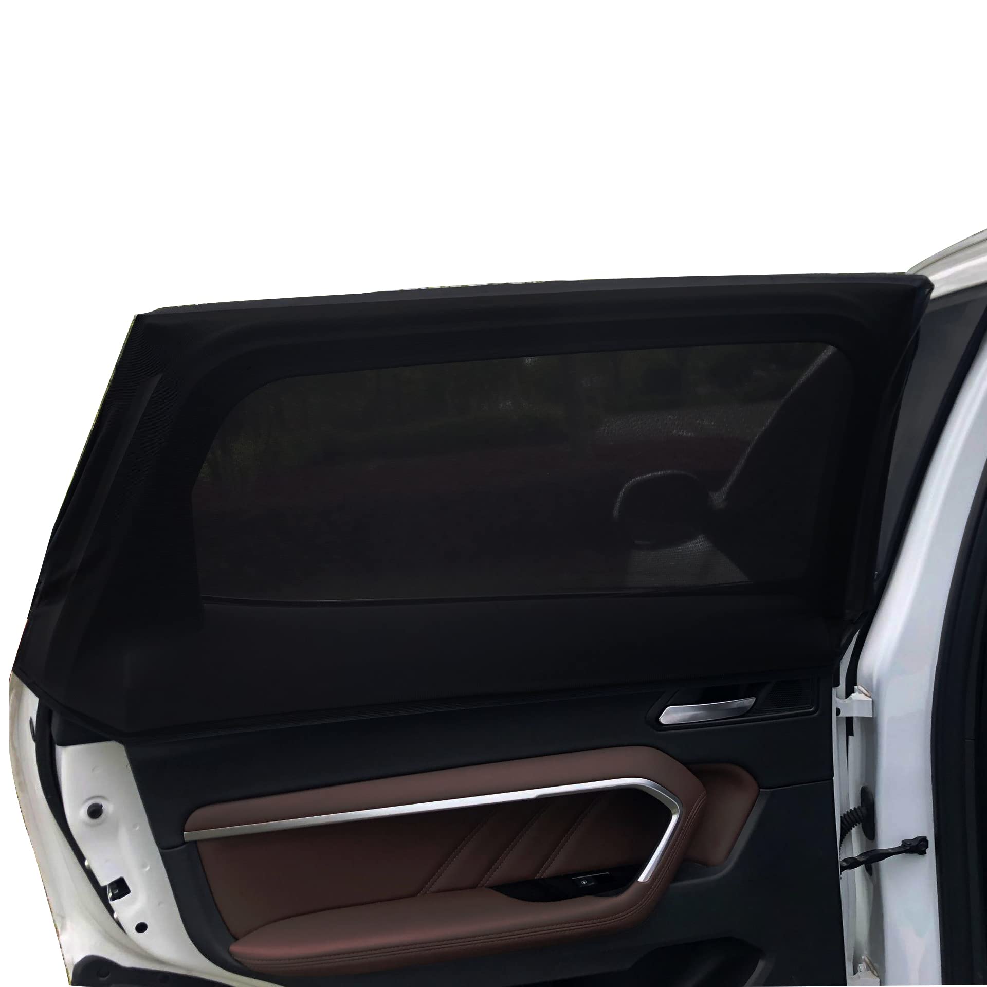 2 Pack HOMTOL Car Window Screen for Baby - Breathable Mesh Sun Shade Protector | UV Protection for Infants & Toddlers | Perfect for Road Trips, Summer Travel & Daily Commute