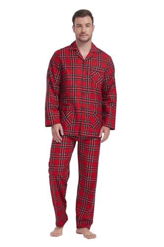 Red Plaid & Yellowish Lines