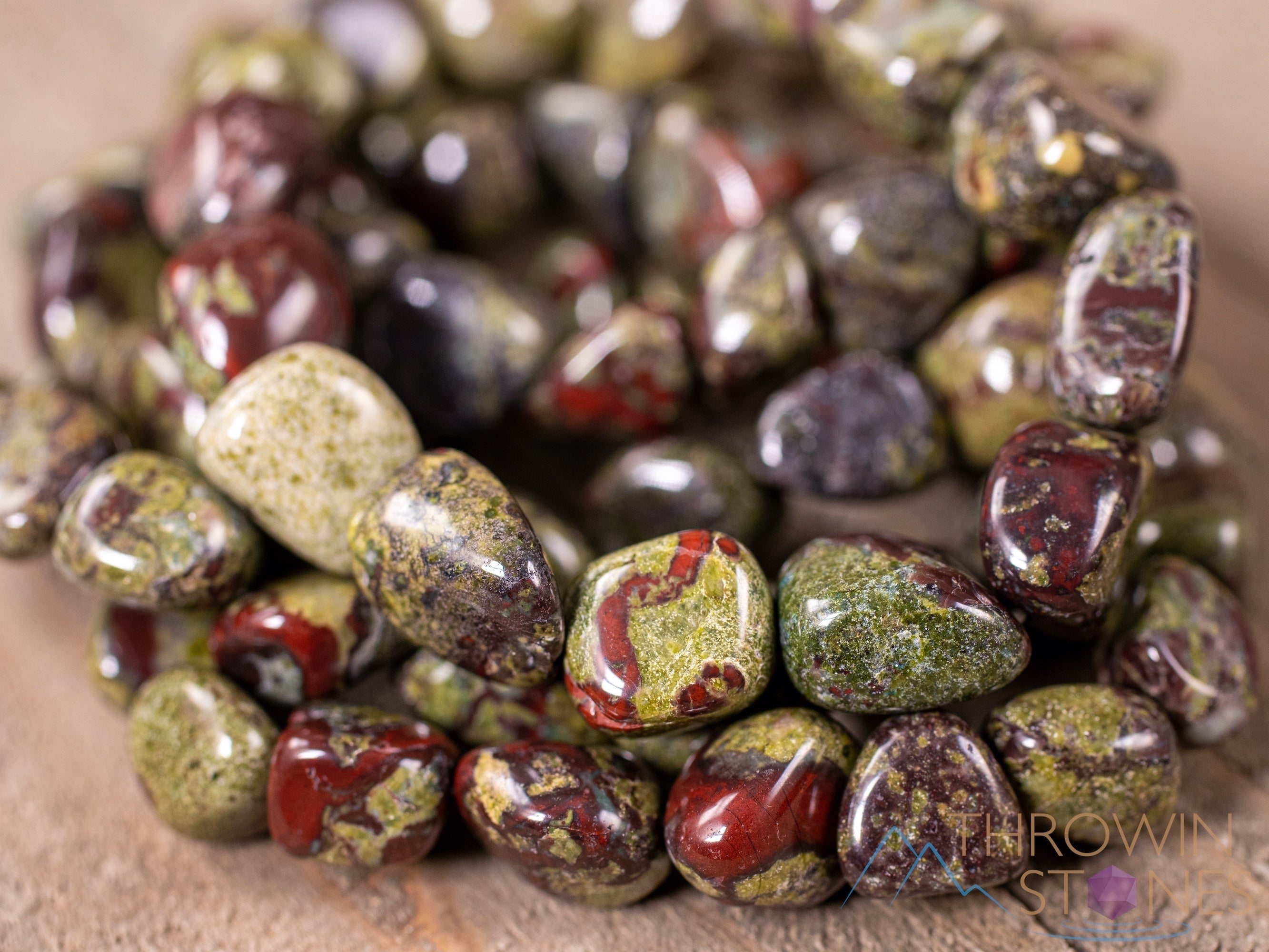 Dragons Blood Jasper Crystal Bracelet - Handmade Healing Stone Beaded Bracelet with Tumbled Beads for Women | Spiritual Jewelry, Chakra Balancing, Meditation & Energy Healing Accessory