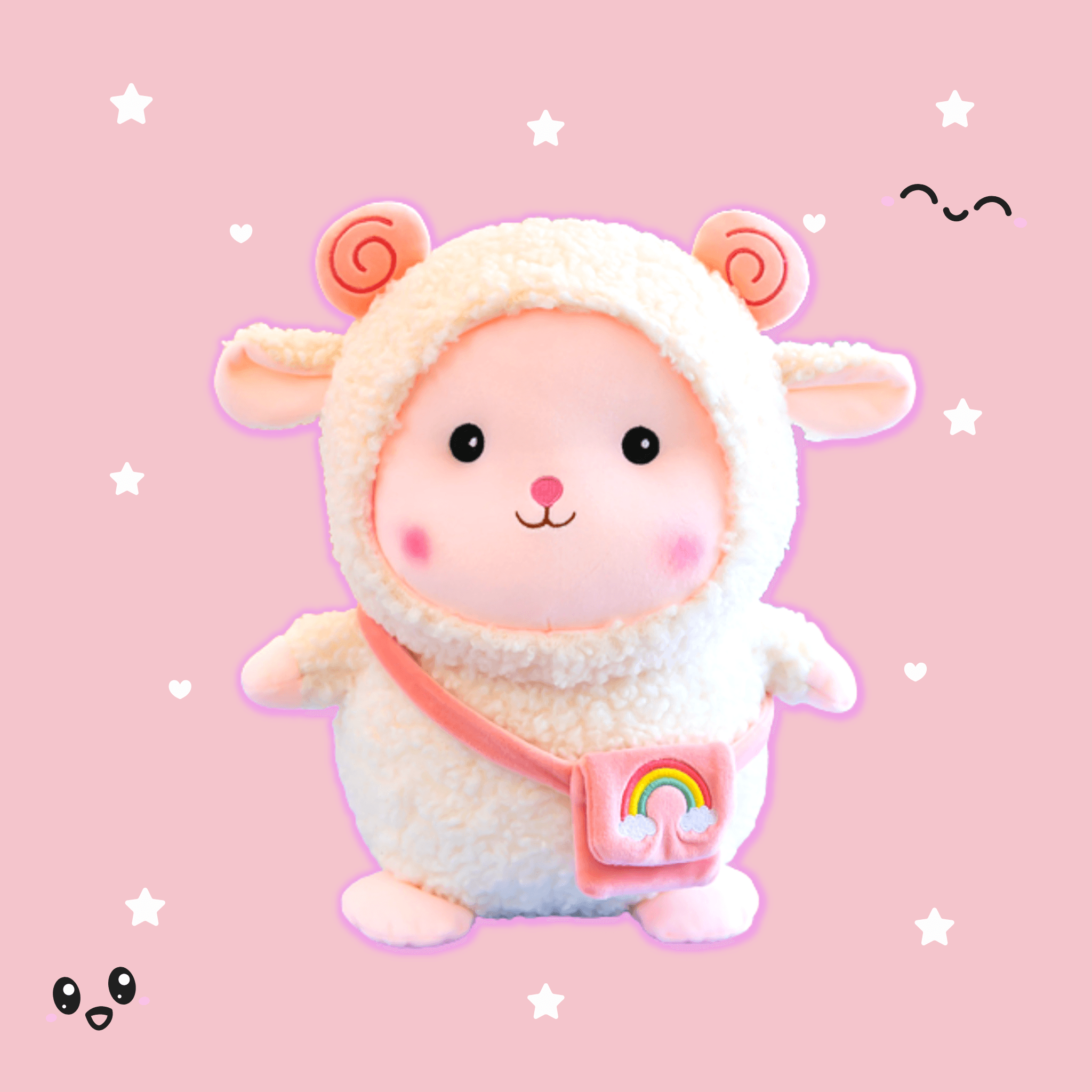 Giant Fluffy Fleece Lamb Plush Toy - Ultra Soft Stuffed Animal for Kids, Baby Shower Gift & Nursery Decor | Perfect for Cuddling, Bedtime Comfort & Playtime