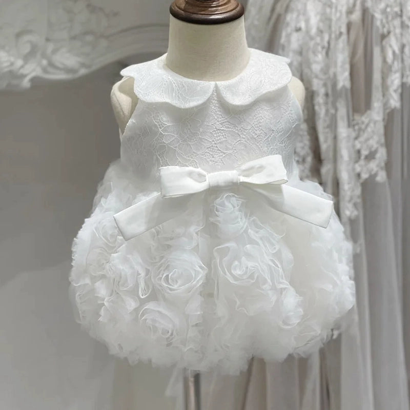 Baptism Dress for Girls - First Communion Dress & Christening Gown for Baby Girls | Elegant Lace Romber for Church Ceremonies & Special Occasions