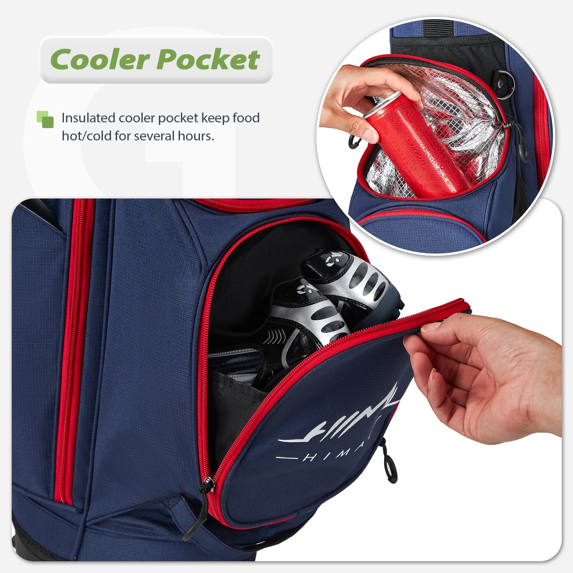 14-Way Golf Stand Bag - Lightweight Durable Golf Bag with Stand for Men & Women | Perfect for Course Play & Travel