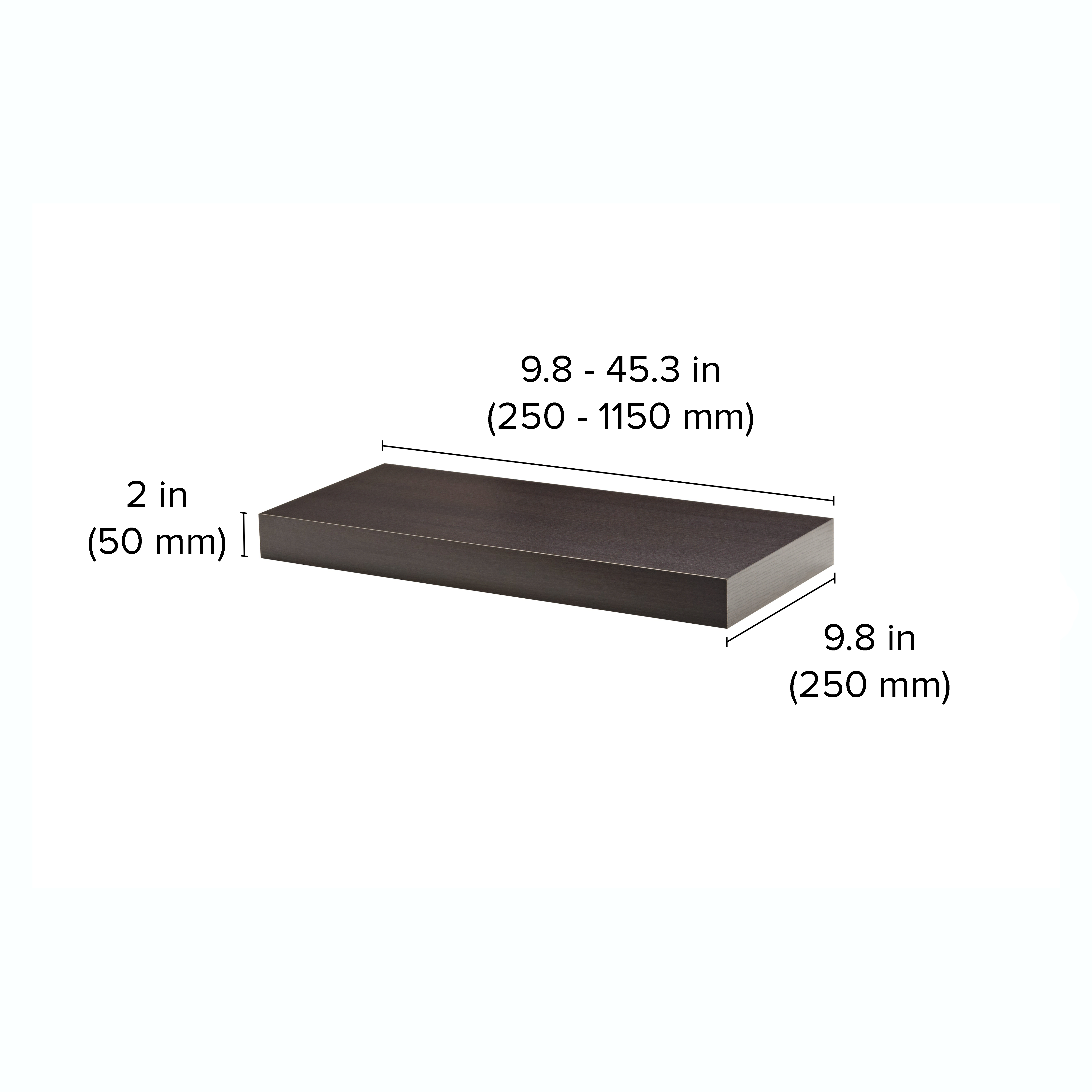 Modern Floating Shelves for Wall - Sturdy BIG BOY Floating Shelf Set of 3 - Wooden Wall Shelves for Living Room, Bedroom, Bathroom - Perfect for Home Decor, Books, Plants & Photo Display