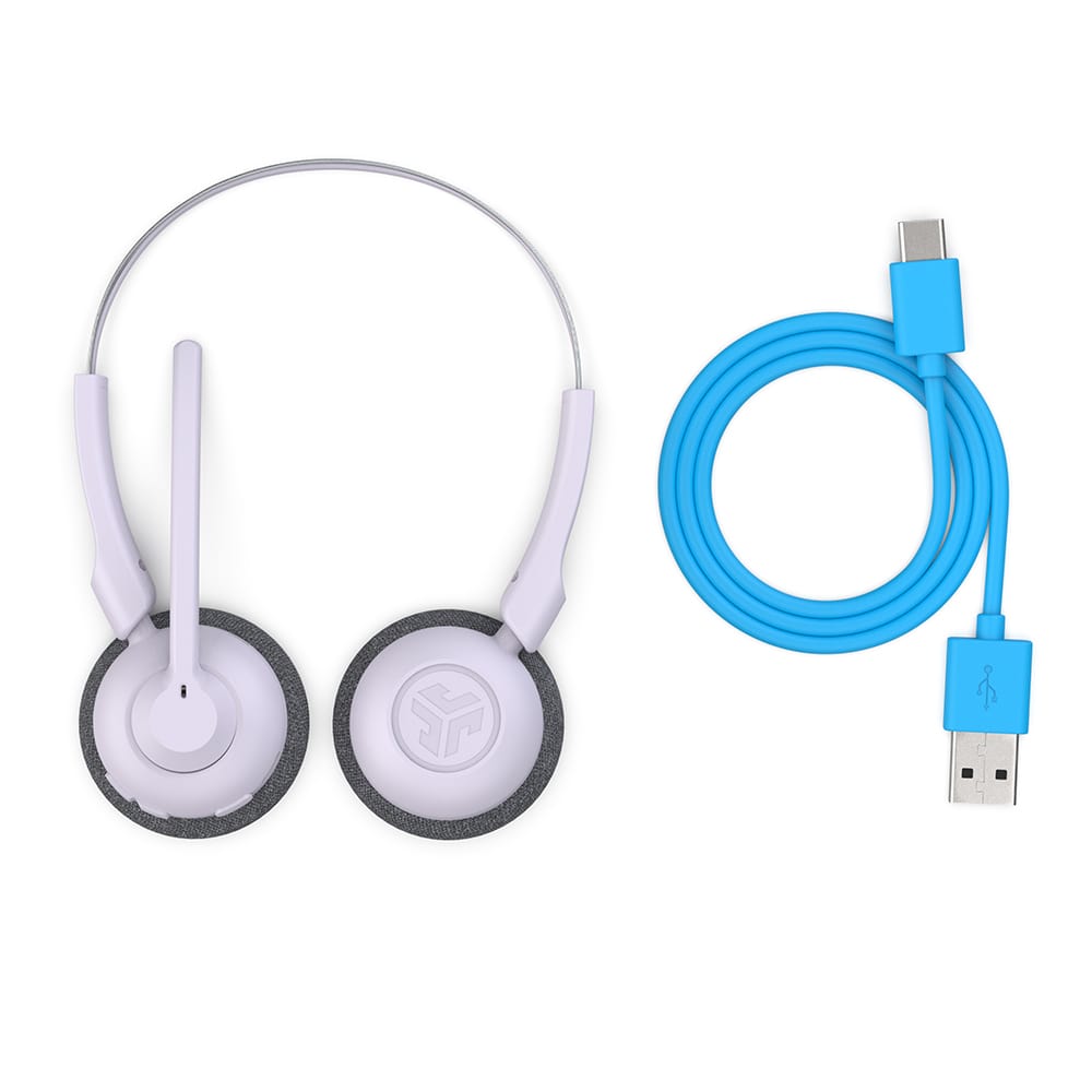 GO Work POP Wireless On-Ear Headset - Lilac Purple Bluetooth Headphones for Office, Commuting & Travel