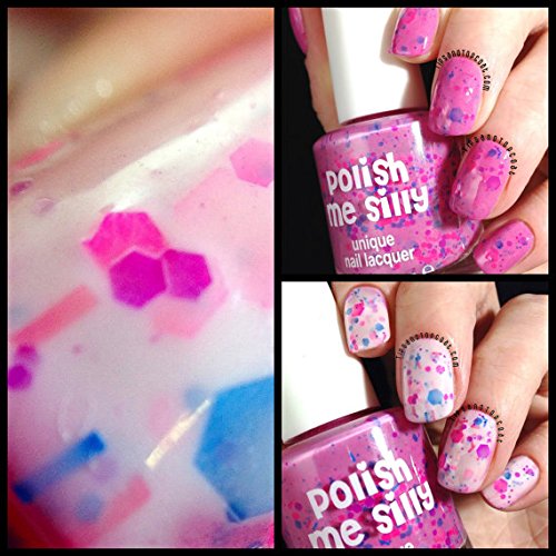 Dreaming in Pink Color Changing UV Blacklight Thermal Nail Polish - Custom Indie Glitter Nail Lacquer for Parties, Raves & Special Occasions