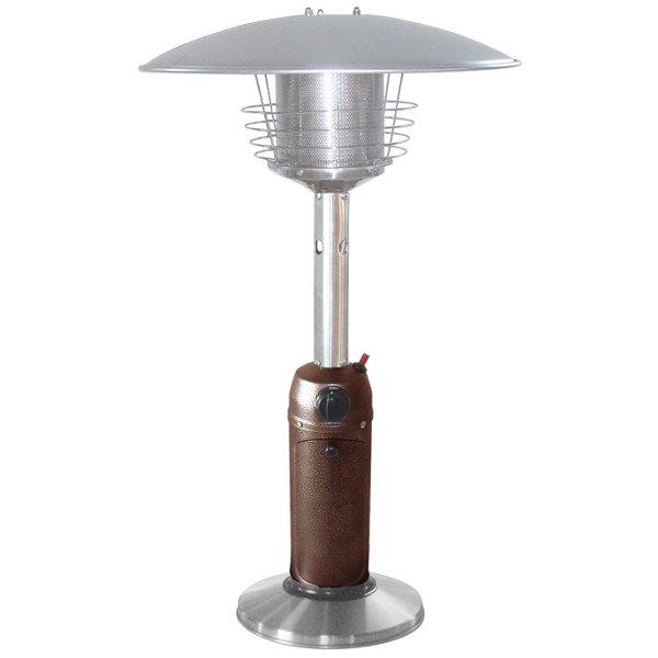 Outdoor Tabletop Patio Heater - Hammered Bronze & Stainless Steel Finish - Perfect for Backyard, Deck, and Garden Gatherings