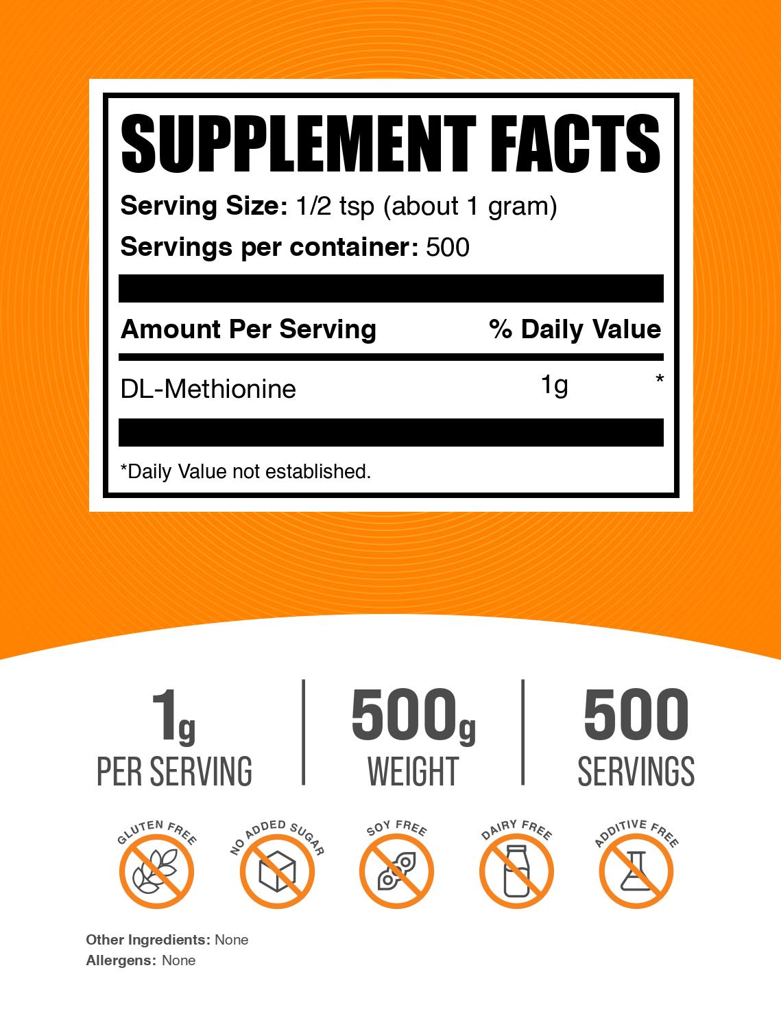 DL Methionine Powder for Dogs & Cats - Premium Amino Acid Supplement for Pet Health & Wellness - Supports Liver Function & Coat Shine - Ideal for Pet Nutrition & Recovery